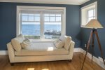 Living room with sprawling ocean views.